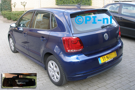 Parkeersensoren ingebouwd door PI-nl in een Volkswagen Polo met canbus-systeem uit 2011. De display (set C 2014) is het 'spiegelmodel'.
