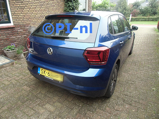 Parkeersensoren (set E 2023) ingebouwd door PI-nl in een Volkswagen Polo met canbus uit 2019. De pieper werd verstopt.