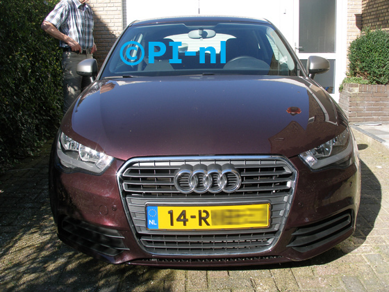 Parkeersensoren ingebouwd door PI-nl in de voorbumper van een Audi A1 uit 2011. De pieper (set E 2016) werd verstopt.