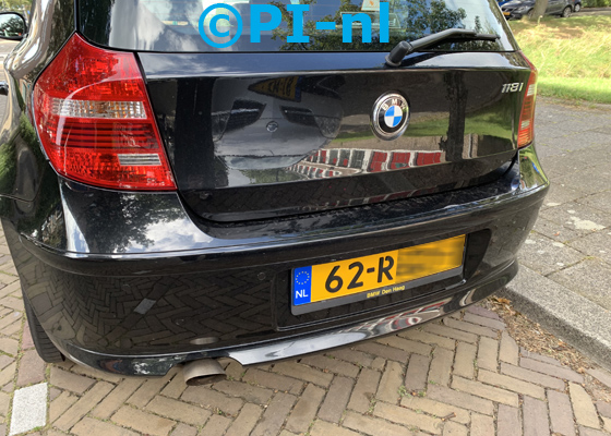 OEM-parkeersensoren (set H 2019) ingebouwd door PI-nl in een BMW 118i met canbus uit 2011. De pieper werd voorin gemonteerd.
