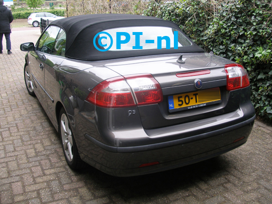 Parkeersensoren (set E 2020) ingebouwd door PI-nl in een Saab 9-3 Cabrio uit 2006. De pieper werd voorin gemonteerd.