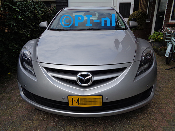 Parkeersensoren (set D 2021) ingebouwd door PI-nl in de voorbumper vaqn een Mazda 6 sedan (USA) uit 2011. De pieper werd voorin gemonteerd.