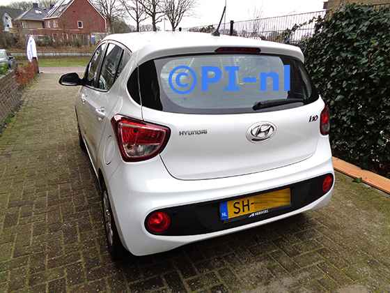 Parkeersensoren (set E 2023) ingebouwd door PI-nl in een Hyundai i10 uit 2018. De pieper werd voorin gemonteerd.