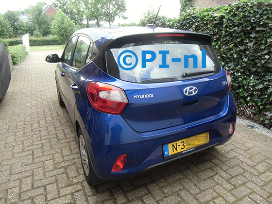 Parkeersensoren (set E 2024) ingebouwd door PI-nl in een Hyundai i10 uit 2022. De pieper werd achterin gemonteerd.