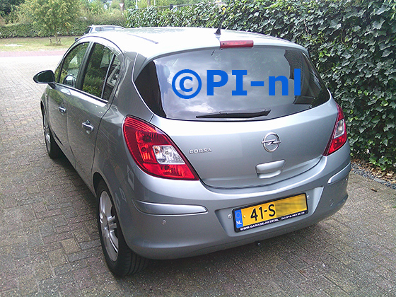 Parkeersensoren (set E 2025) ingebouwd door PI-nl in een Opel Corsa met canbus uit 2011. De pieper werd voorin gemonteerd. Er werden standaard zilveren sensoren gemonteerd.