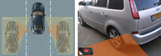 Parkeersensoreninbouwen.nl: Dode Hoek Detectie Systeem (DHDS-set) / Blind Spot Detection System. Het Dode Hoek Detectie Systeem van PI-nl kijkt tijdens inhalen of parkeren in de dode hoeken of er een ander voertuig of object aanwezig is.