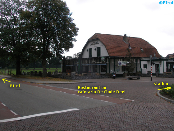 Direct aan de spoorwegovergang vindt u Restaurant & Cafetarie De Oude Deel.